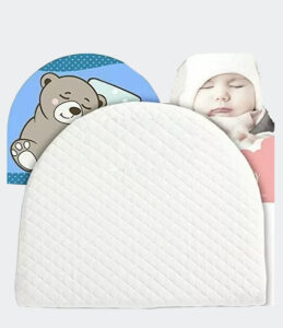Baby Wedge Oval Pillow Anti Reflux Colic Cushion For Pram Crib Cot Bed Flat Head