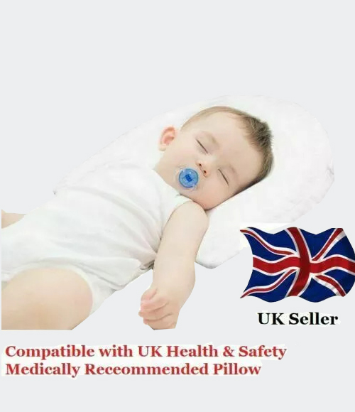 Baby Wedge Oval Pillow Anti Reflux Colic Cushion For Pram Crib Cot Bed Flat Head