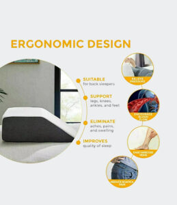 Leg Pillow Elevating Wedge Foam Rest Pillow Back Hip Knee Support UK Made
