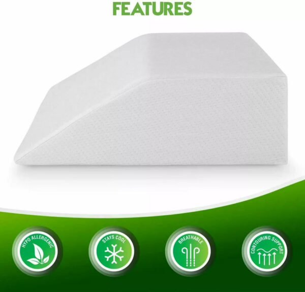 Leg Pillow Elevating Wedge Foam Rest Pillow Back Hip Knee Support UK Made