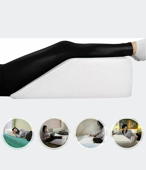 Leg Pillow Elevating Wedge Foam Rest Pillow Back Hip Knee Support UK Made