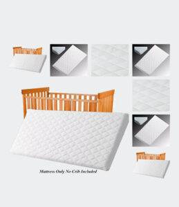SnuzPod 2 Replacement Mattress Bedside Crib Quilted Soft Breathable 80.5x36.5x5