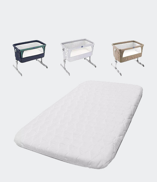 SnuzPod 2 Replacement Mattress Bedside Crib Quilted Soft Breathable 80.5x36.5x5