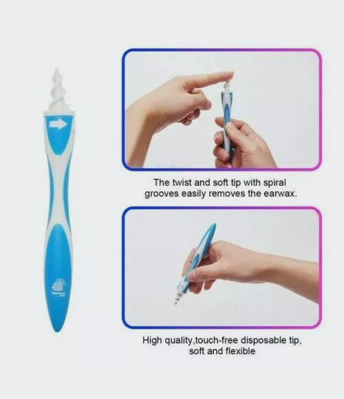 Earwax Removal Soft Spiral Ear Cleaner Multifunctional Smart Swab Easy Remover