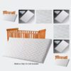 SnuzPod4 Replacement Mattress Bedside Crib Quilted Breathable Anti-Allergic Soft