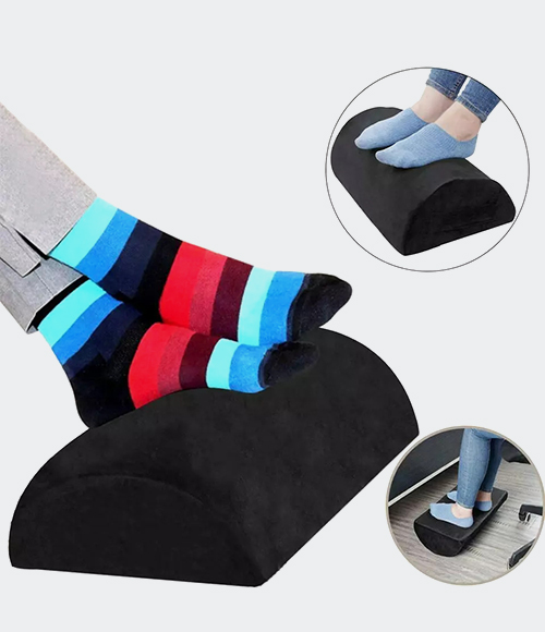 Footrest Under Desk High Density Foam Ergonomic Foot Rest Cushion, Foot Pillow