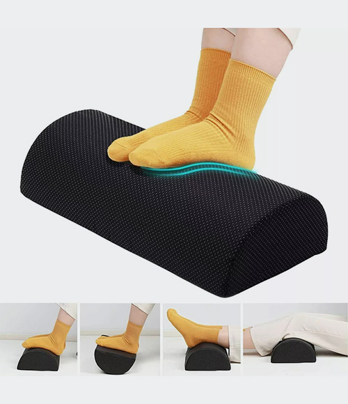 Footrest Under Desk High Density Foam Ergonomic Foot Rest Cushion, Foot Pillow
