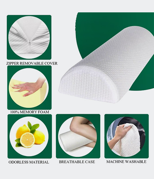 Half Moon Foam Cushion Neck Leg Knee Ankle Support Pillow Nursing Support