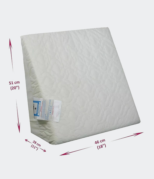 Large Triangle Wedge Pillow Acid Reflux Support Bed Back Foam Cushion
